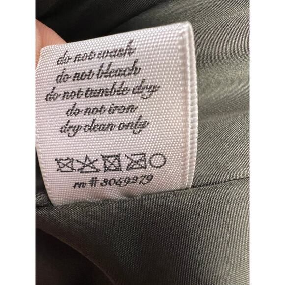 Blue Rain by Francesca's Army Green Puffer Insulated Vest Crosshatch Size S - Picture 10 of 10